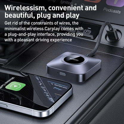 Yesido KM23 Wireless CarPlay with USB to Type-C Adapter(Grey)