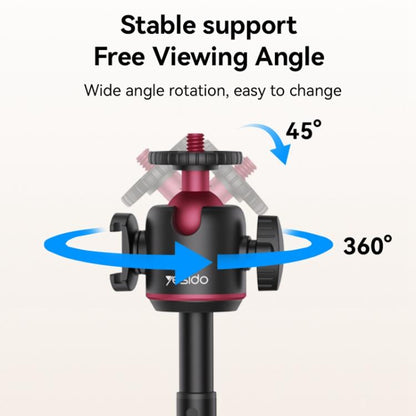 Yesido SF26 Ball Head Telescopic Tripod(Black)