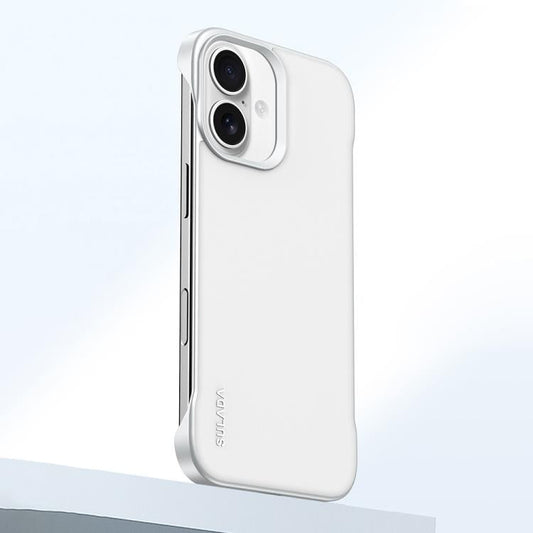 Pour iPhone 16 Coque de Téléphone Antichoc en Cuir Liquide SULADA Skin Feel (Blanc)