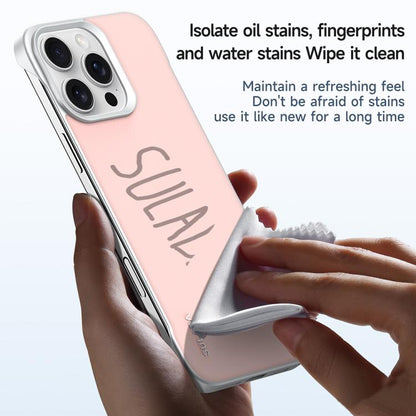 For iPhone 15 SULADA Skin Feel Liquid Leather Shockproof Phone Case(White)