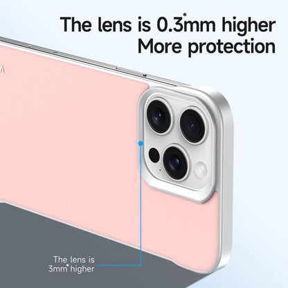 For iPhone 15 Pro SULADA Skin Feel Liquid Leather Shockproof Phone Case(Pink)