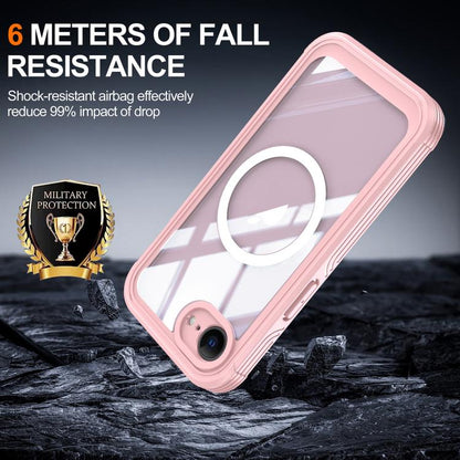 For iPhone 17e / 16e RedPepper Tempered Glass MagSafe Phone Case(Pink)