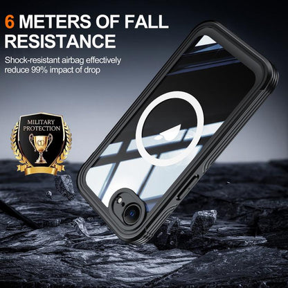 For iPhone 17e / 16e RedPepper Tempered Glass MagSafe Phone Case(Black)