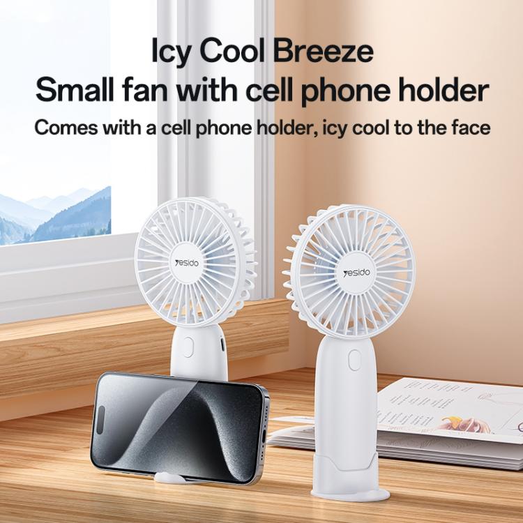 Yesido YF15 Brushless 3-speed Handheld Fan(White)