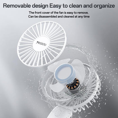 Yesido YF15 Brushless 3-speed Handheld Fan(White)