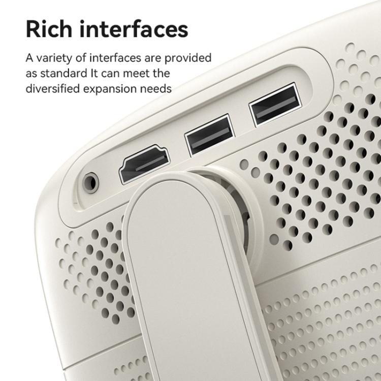 Yesido TV13 1280x720P 190ANSI Android 9.0 Series Smart Projector, Plug:EU Plug(Beige)