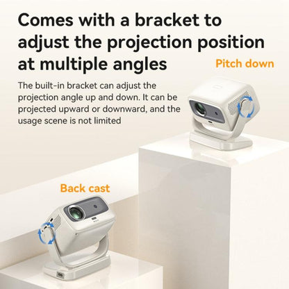 Yesido TV13 1280x720P 190ANSI Android 9.0 Series Smart Projector, Plug:EU Plug(Beige)