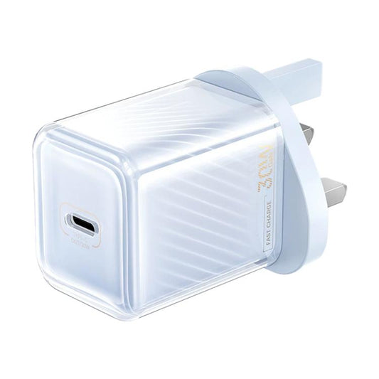 Chargeur rapide REMAX RP-U91 Jiltry Series 30W PD+QC Type-C GaN multi-compatible, Fiche : Prise R-U (Violet)