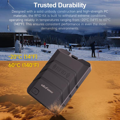 Lecteur de balises RFID UHF portable Ulefone Bluetooth 5.2 (noir)