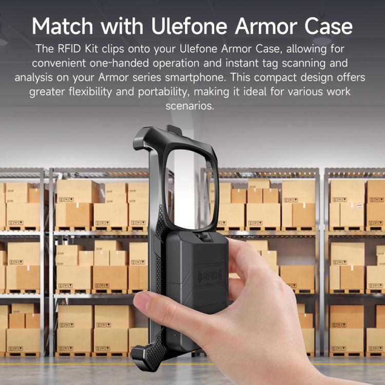 Lecteur de balises RFID UHF portable Ulefone Bluetooth 5.2 (noir)