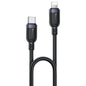 Yesido CA189 27W Type-C to 8 Pin Aluminum Alloy Data Cable, Length: 1.2m(Black)