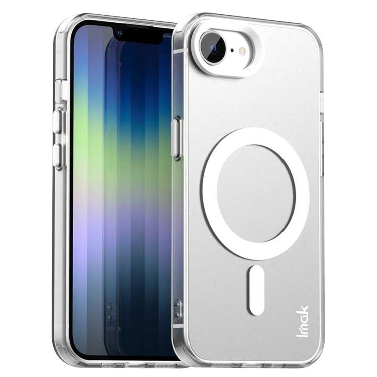 For iPhone 16e / 17e IMAK Candy Series Shockproof MagSafe Phone Case(White)