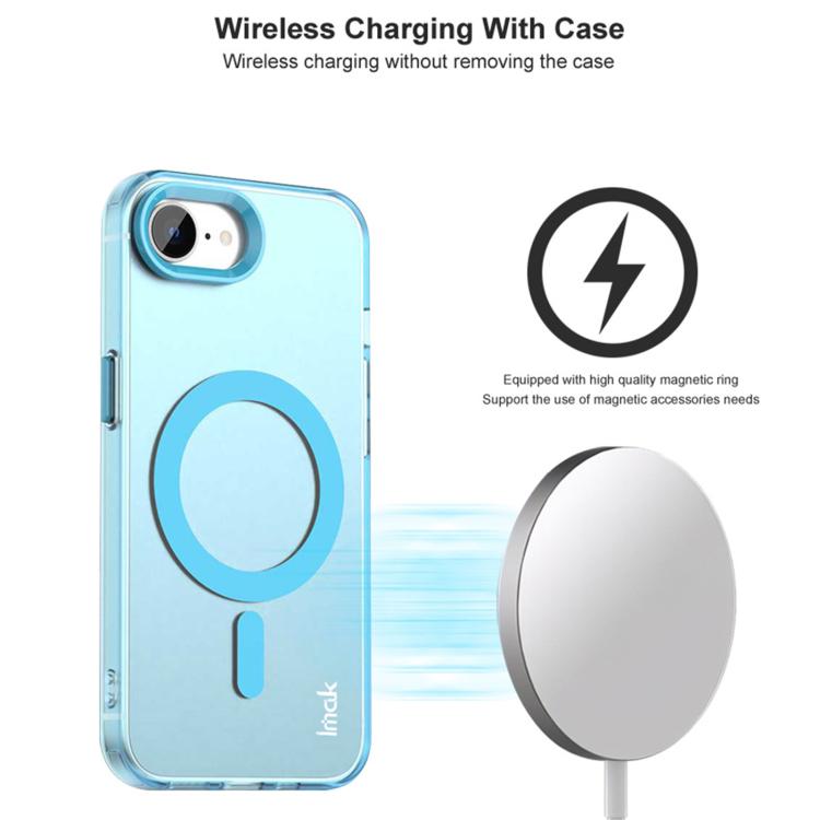 For iPhone 16e / 17e IMAK Candy Series Shockproof MagSafe Phone Case(White)