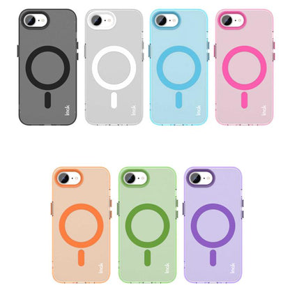 For iPhone 16e / 17e IMAK Candy Series Shockproof MagSafe Phone Case(Orange)