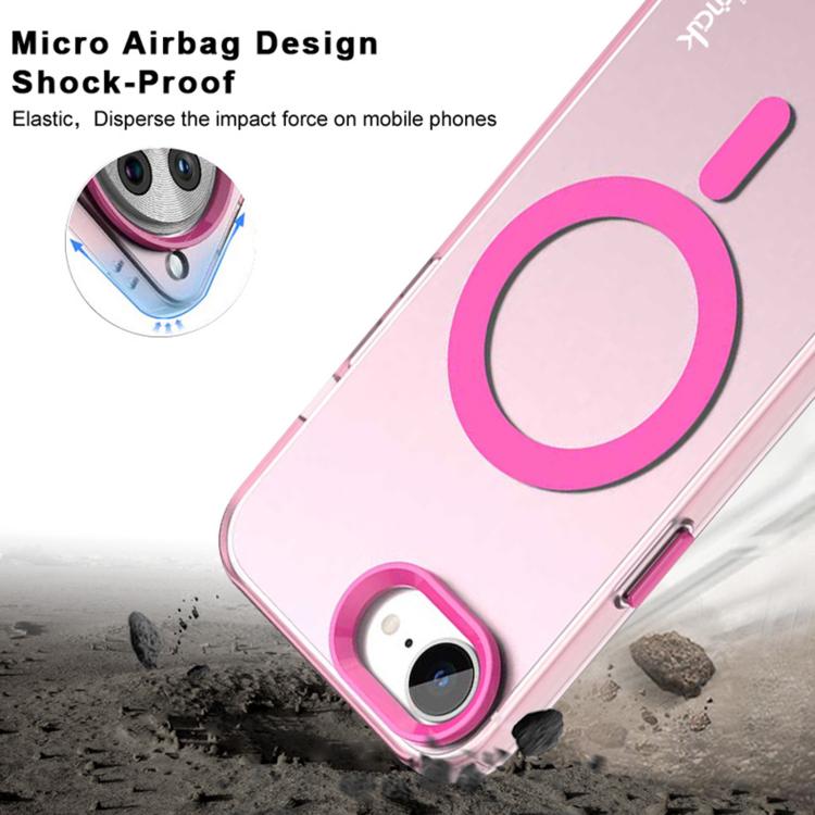 For iPhone 16e / 17e IMAK Candy Series Shockproof MagSafe Phone Case(Purple)