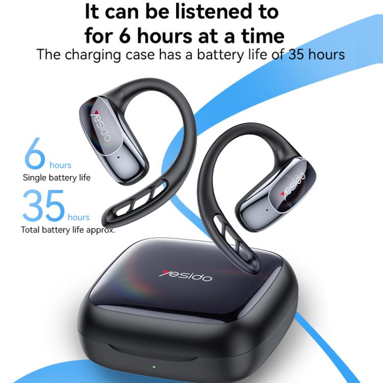 Yesido YSP24 Ear-hook Open OWS Bluetooth Earphone(Black)