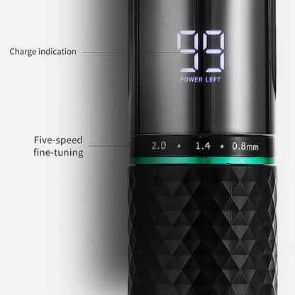 VGR V-256 5-gear Fine-tuning Digital Display USB Hair Clipper with Holder(Black)
