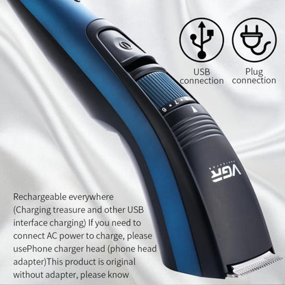 VGR V-052 5W USB Electric Shaver Hair Clipper(Blue)