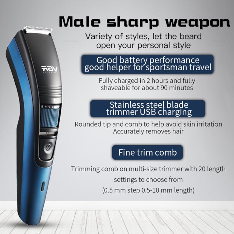 VGR V-052 5W USB Electric Shaver Hair Clipper(Blue)