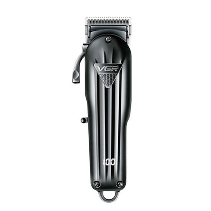 VGR VGR-282 4-gear Fine-tuning Digital Display USB Electric Hair Clipper(Black)