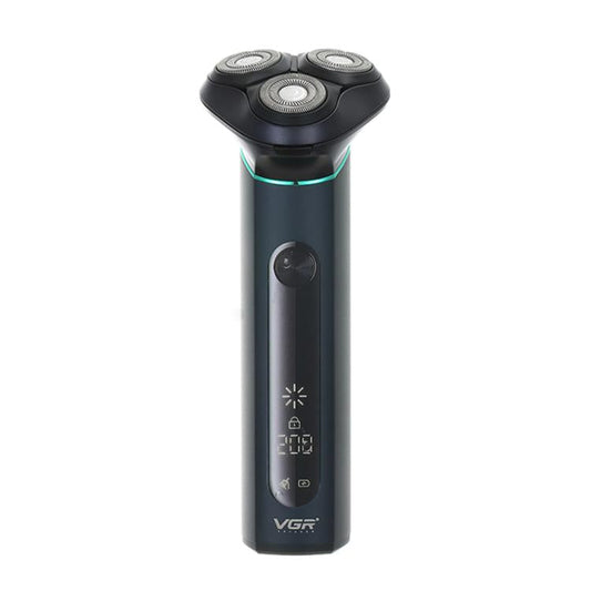 VGR V-310 Digital Display Three-blade IPX7 Electric Shaver(Black)