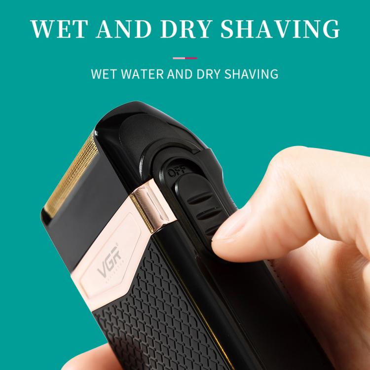 VGR V-331 Reciprocating Rotary 2 Cutter Head IPX4 Electric Shaver(Black)