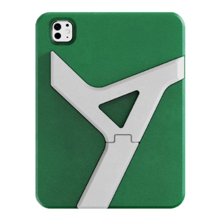 Pour iPad Pro 11 2025 / 2024 Étui de tablette EVA YOYOISLES Air Rum Series (Vert Blanc)