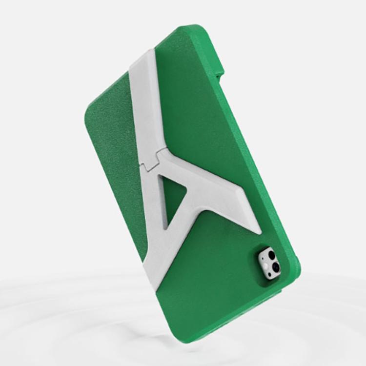 Pour iPad Pro 11 2025 / 2024 Étui de tablette EVA YOYOISLES Air Rum Series (Vert Blanc)