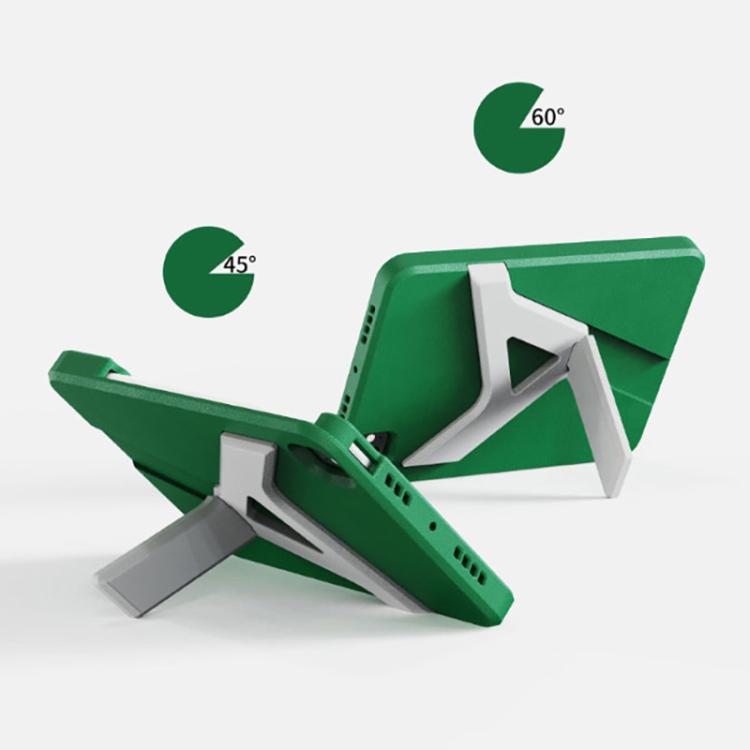 Pour iPad Pro 11 2025 / 2024 Étui de tablette EVA YOYOISLES Air Rum Series (Vert Blanc)
