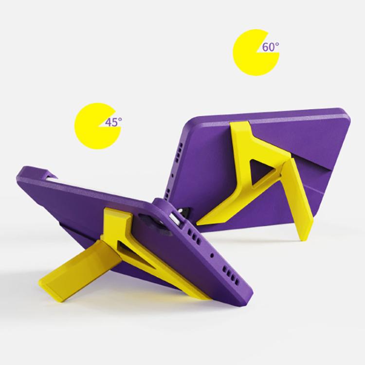 For iPad Air 11 2024 / 2025 / 2026 YOYOISLES Air Rum Series EVA Tablet Case(Purple Yellow)