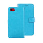 For iPhone 17e / 16e idewei Crazy Horse Texture Leather Phone Case(Sky Blue)