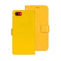 Pour iPhone 17e / 16e Coque de Téléphone en Cuir Texture Crazy Horse idewei (Jaune)