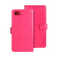 For iPhone 17e / 16e idewei Crazy Horse Texture Leather Phone Case(Rose Red)