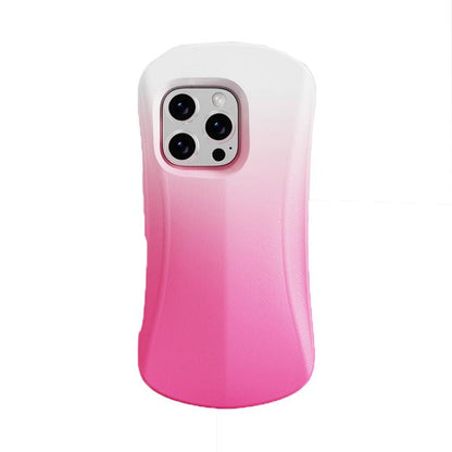 For iPhone 16 YOYOISLES Ocean Series EVA Curved Phone Case(Pink White)