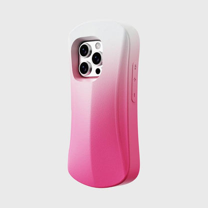 For iPhone 16 YOYOISLES Ocean Series EVA Curved Phone Case(Pink White)