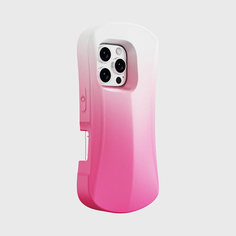 For iPhone 16 YOYOISLES Ocean Series EVA Curved Phone Case(Pink White)