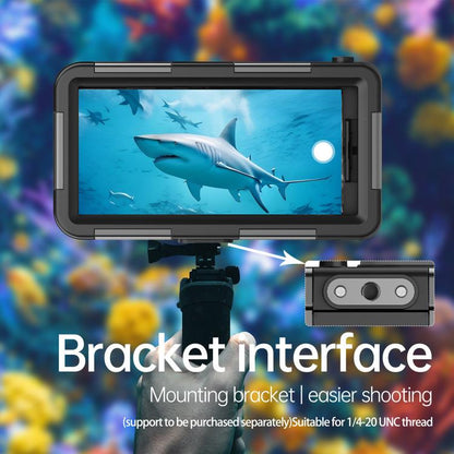 RedPepper 4th Generation Diving Protective Case for iPhone, Waterproof depth: 15m(Black Blue)