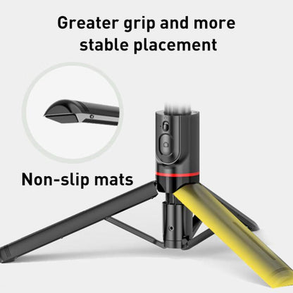 Lenovo Thinkplus Premium Aluminum Alloy Bluetooth Selfie Stick, 1.1m(Black)