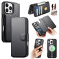 For iPhone 16 Pro Max CaseNeo Finger Grip Strap MagSafe Leather Phone Case(Black)