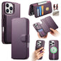 Pour Étui iPhone 16 Pro MaxÉtui en cuir MagSafe avec dragonne Neo Finger Grip(Violet)