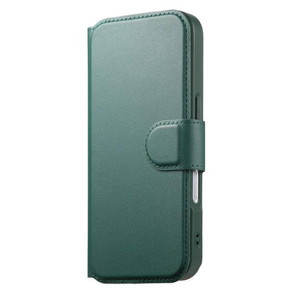 For iPhone 16 Plus CaseNeo Finger Grip Strap MagSafe Leather Phone Case(Green)