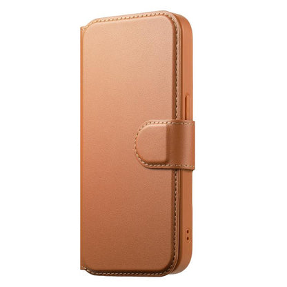 For iPhone 15 Pro Max CaseNeo Finger Grip Strap MagSafe Leather Phone Case(Brown)
