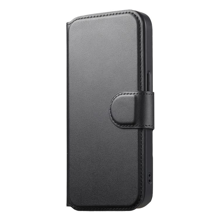 For iPhone 15 Pro Max CaseNeo Finger Grip Strap MagSafe Leather Phone Case(Black)