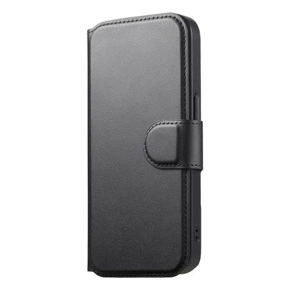 For iPhone 15 Pro Max CaseNeo Finger Grip Strap MagSafe Leather Phone Case(Black)