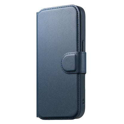 For iPhone 15 CaseNeo Finger Grip Strap MagSafe Leather Phone Case(Blue)