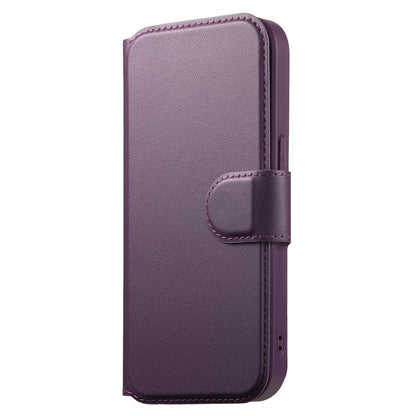 Pour iPhone 14 / 13 Coque Étui de protection en cuir MagSafe avec dragonne Neo Finger Grip (Violet)