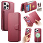 For iPhone 14 Pro CaseNeo Finger Grip Strap MagSafe Leather Phone Case(Red)