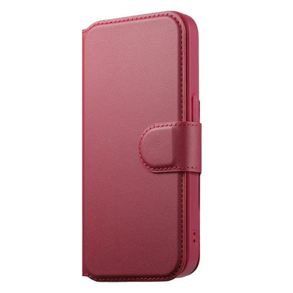 For iPhone 14 Pro CaseNeo Finger Grip Strap MagSafe Leather Phone Case(Red)
