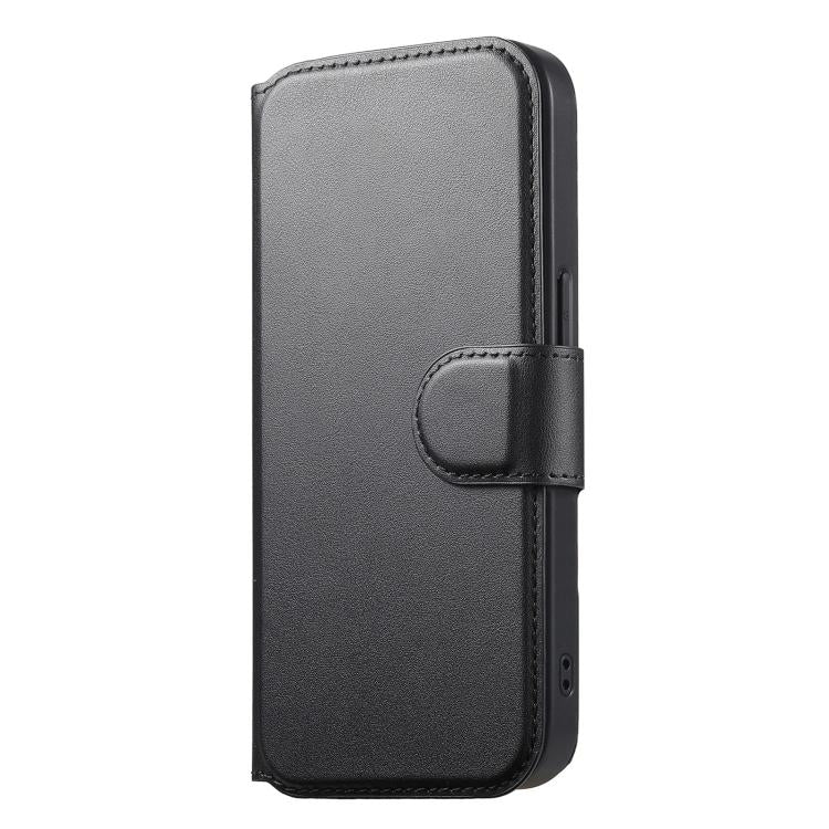 For iPhone 13 Pro CaseNeo Finger Grip Strap MagSafe Leather Phone Case(Black)