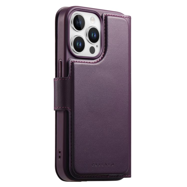 Pour iPhone 12 Pro Max ÉtuiNeo Étui en cuir avec dragonne et support MagSafe(Violet)